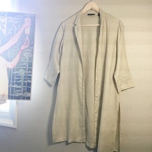 Valerie Stevens Long Sleeve Linen Tunic